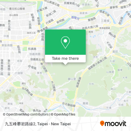 九五峰攀岩路線2 map