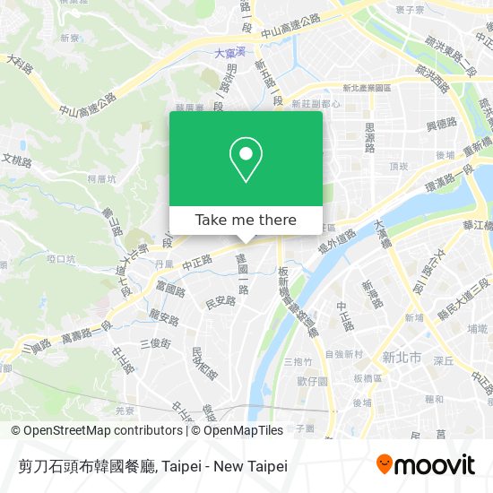 剪刀石頭布韓國餐廳 map