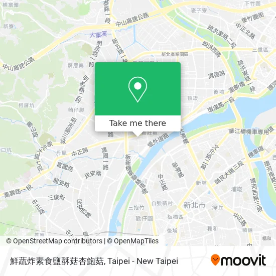 鮮蔬炸素食鹽酥菇杏鮑菇 map