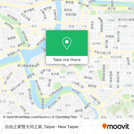 自由之家暨大同之家地圖