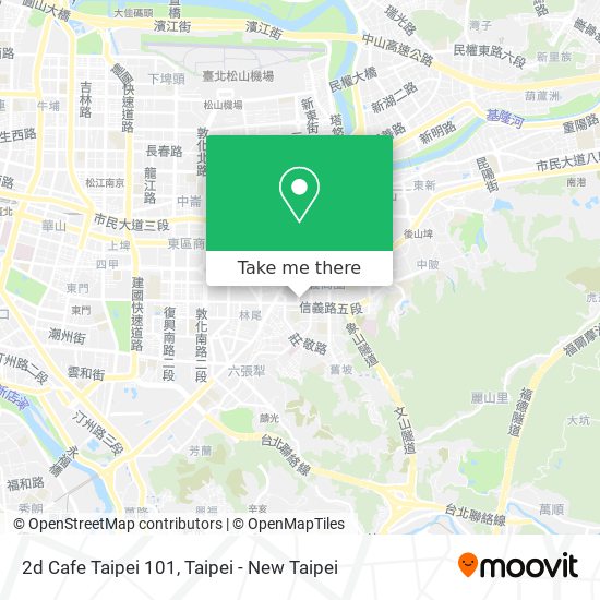 2d Cafe Taipei 101 map