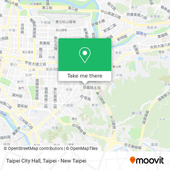 Taipei City Hall map