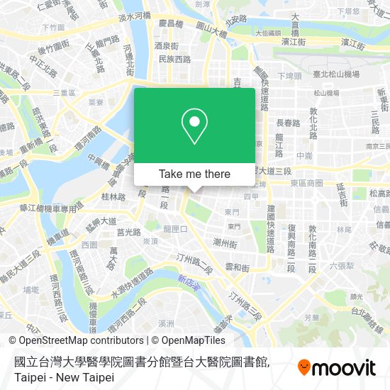 國立台灣大學醫學院圖書分館暨台大醫院圖書館地圖