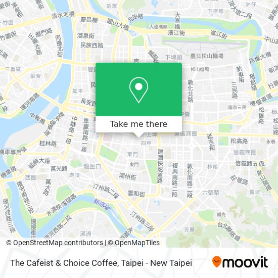 The Cafeist & Choice Coffee map