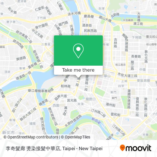 李奇髮廊 燙染接髮中華店 map