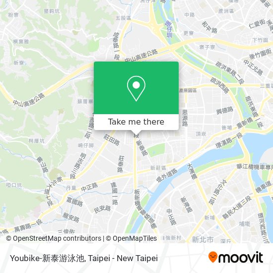 Youbike-新泰游泳池地圖