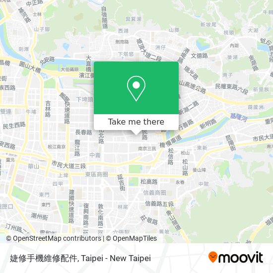 婕修手機維修配件 map