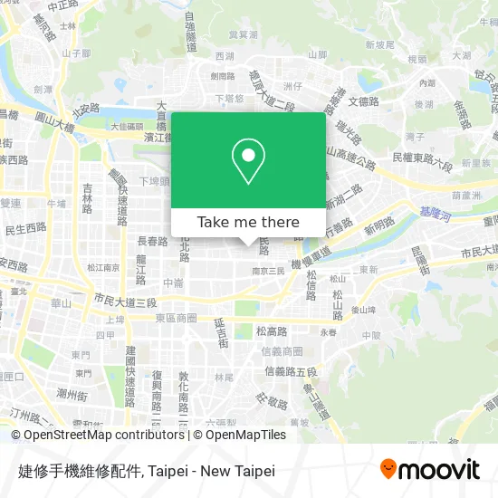 婕修手機維修配件 map
