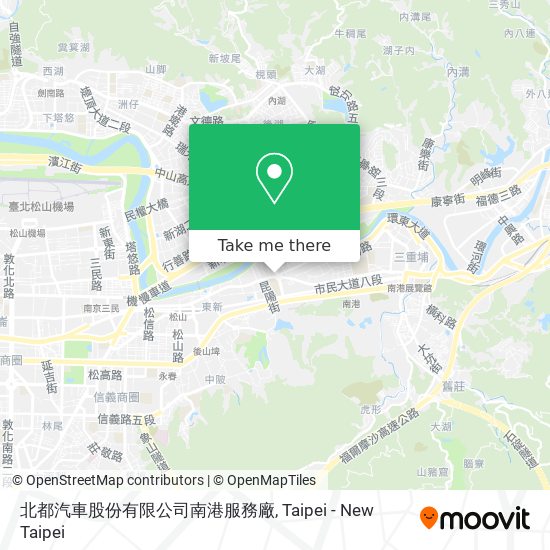 北都汽車股份有限公司南港服務廠 map