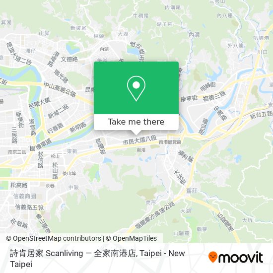 詩肯居家 Scanliving — 全家南港店 map