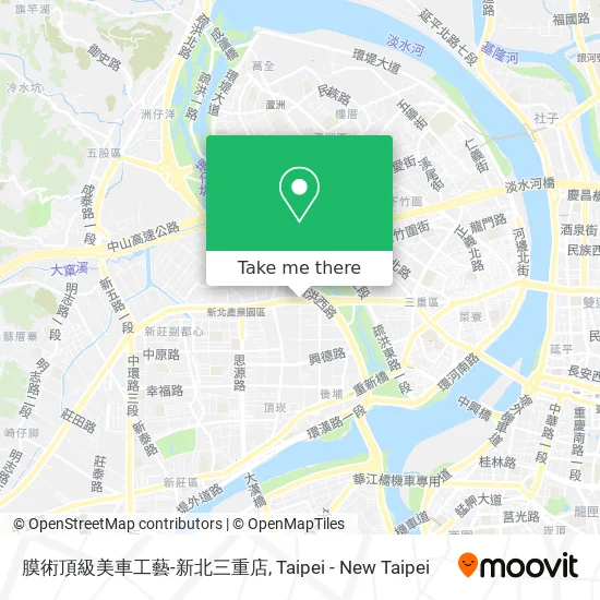 膜術頂級美車工藝-新北三重店地圖