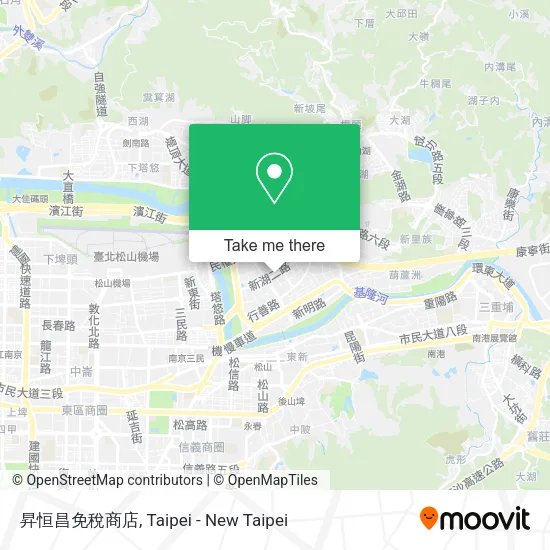昇恒昌免稅商店地圖