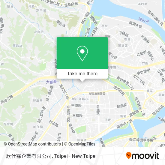 欣仕霖企業有限公司地圖