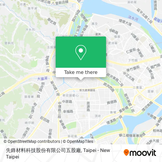 先鋒材料科技股份有限公司五股廠 map