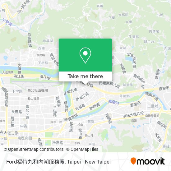 Ford福特九和內湖服務廠 map