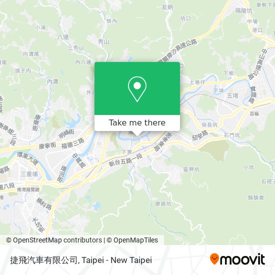 捷飛汽車有限公司地圖