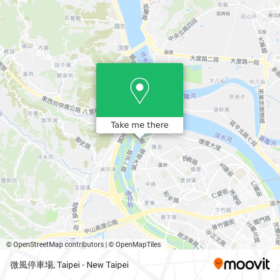 微風停車場 map