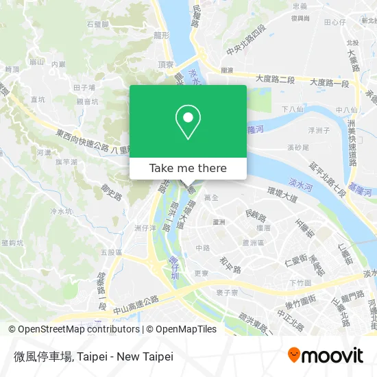 微風停車場 map