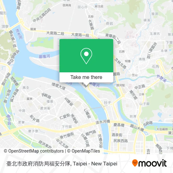 臺北市政府消防局福安分隊地圖