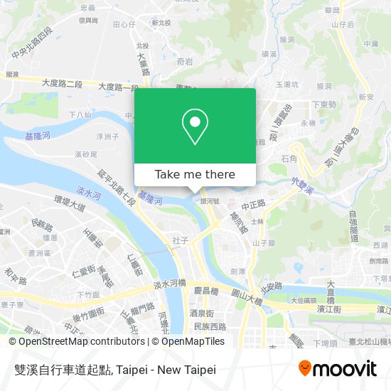 雙溪自行車道起點地圖