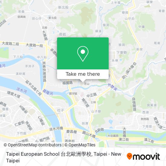 Taipei European School 台北歐洲學校 map