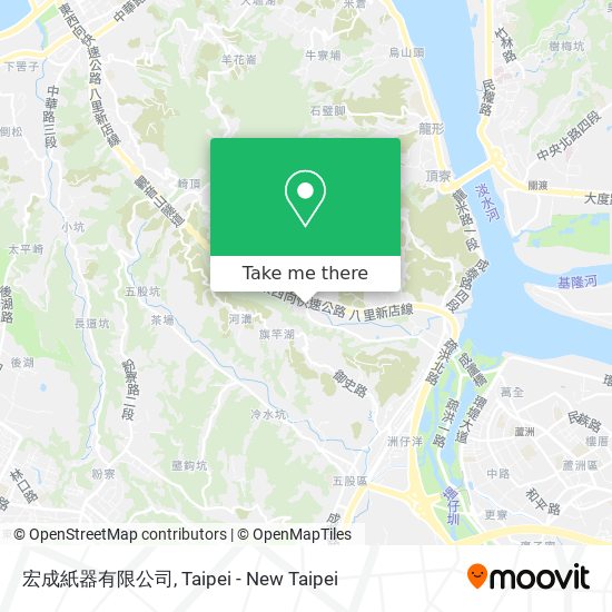 宏成紙器有限公司地圖