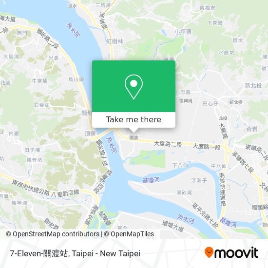 7-Eleven-關渡站 map