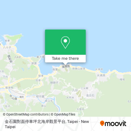 金石園對面停車坪北海岸觀景平台 map