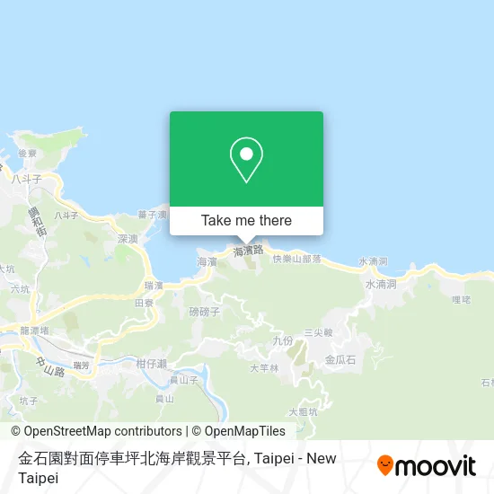 金石園對面停車坪北海岸觀景平台 map