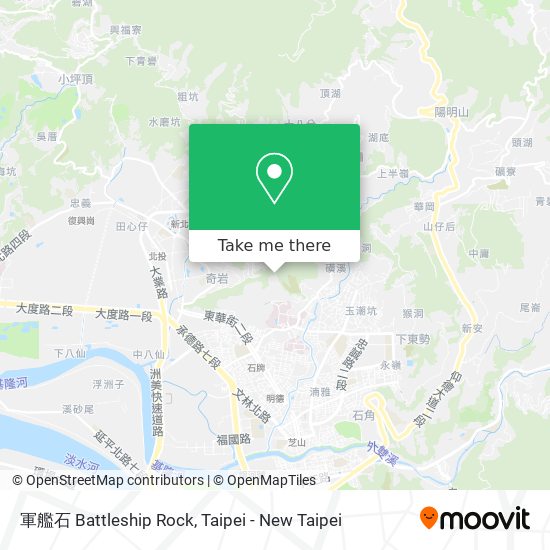 軍艦石 Battleship Rock map