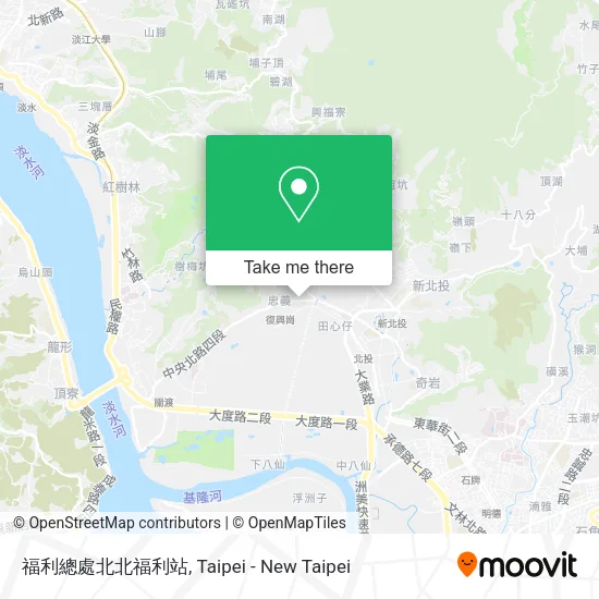 福利總處北北福利站地圖