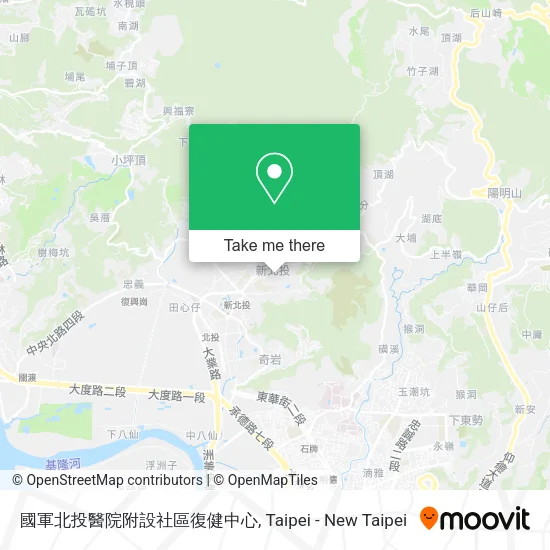 國軍北投醫院附設社區復健中心地圖