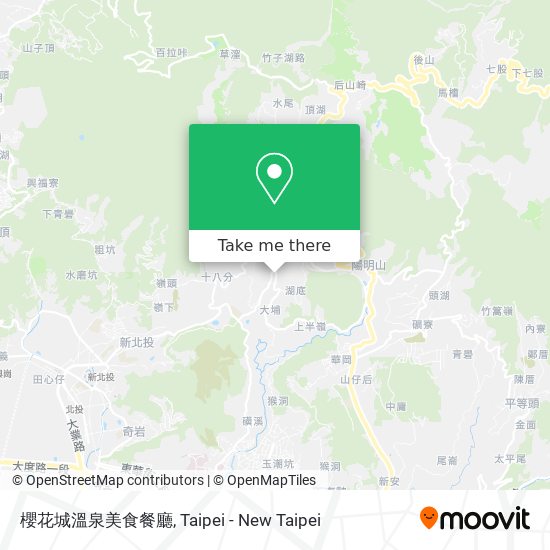 櫻花城溫泉美食餐廳 map