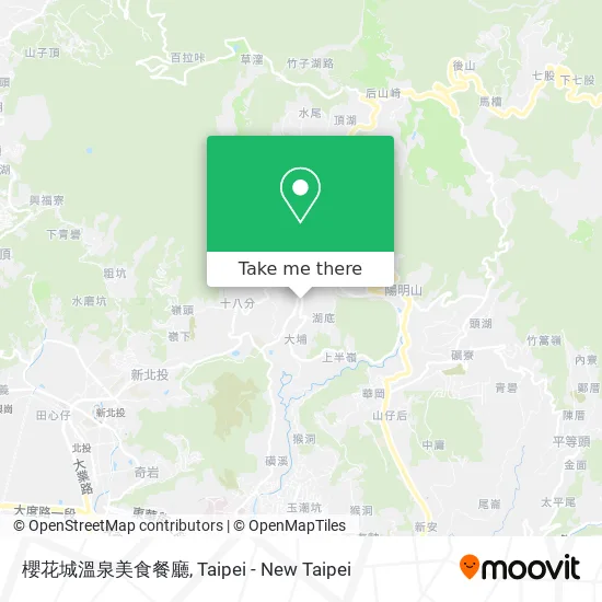 櫻花城溫泉美食餐廳地圖