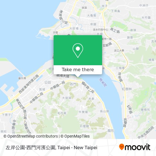 左岸公園-西門河濱公園 map