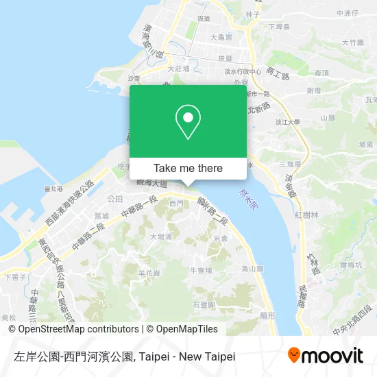 左岸公園-西門河濱公園 map