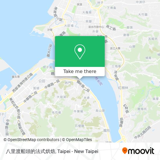 八里渡船頭的法式烘焙地圖
