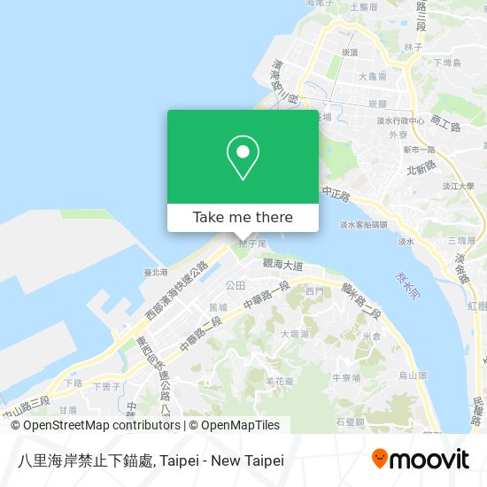 八里海岸禁止下錨處 map