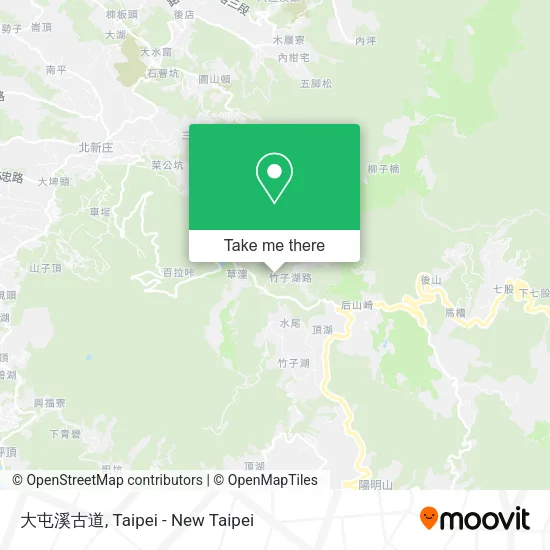 大屯溪古道地圖