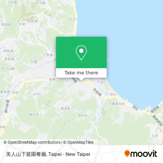 美人山下庭園餐廳 map