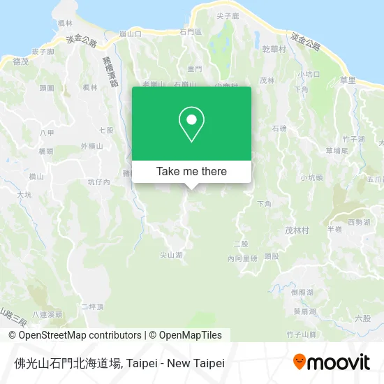 佛光山石門北海道場地圖