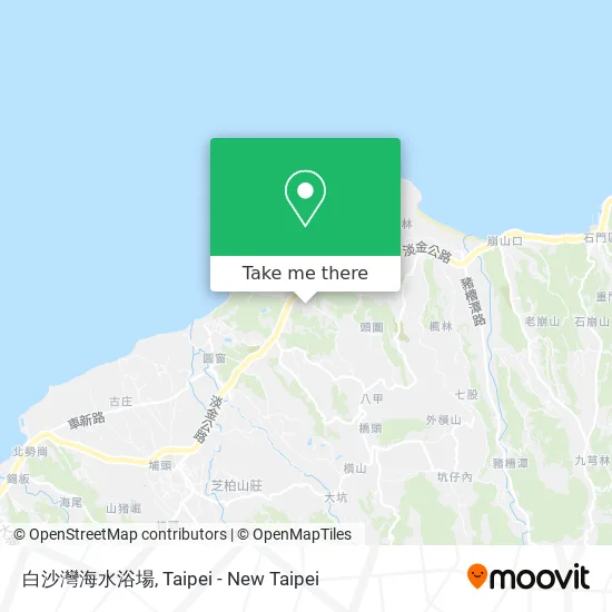 白沙灣海水浴場地圖