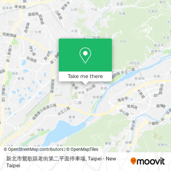 新北市鶯歌區老街第二平面停車場地圖