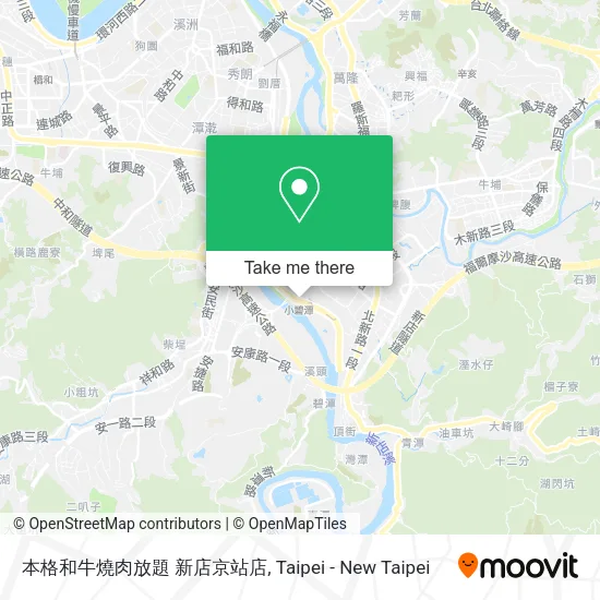 本格和牛燒肉放題 新店京站店地圖