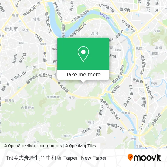 Tnt美式炭烤牛排-中和店 map