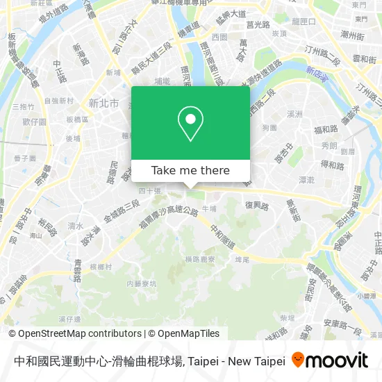 中和國民運動中心-滑輪曲棍球場 map