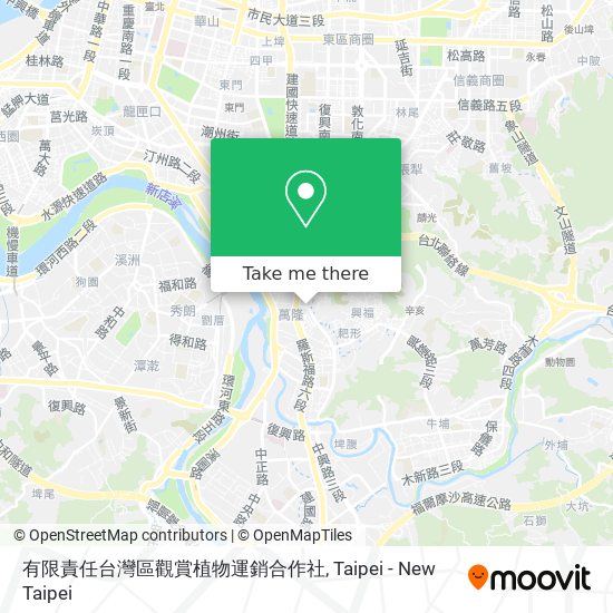 有限責任台灣區觀賞植物運銷合作社地圖