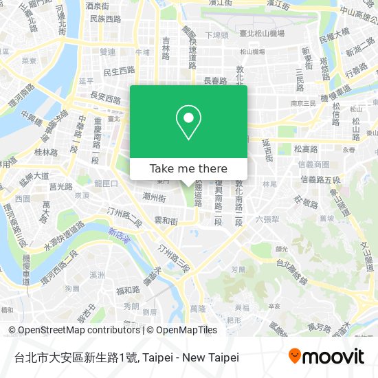 台北市大安區新生路1號地圖