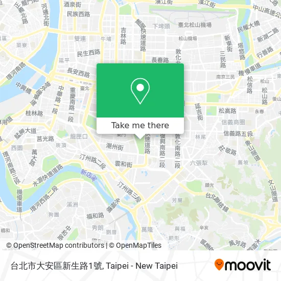 台北市大安區新生路1號 map