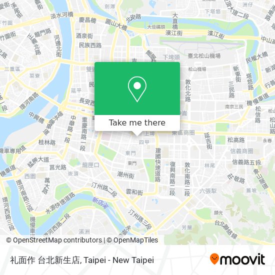 礼面作 台北新生店 map